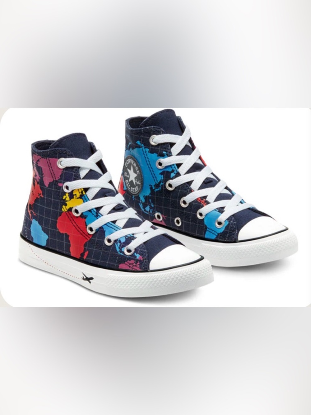 Kids Converse “World Traveler” High Top in Obsidian/Sail Blue